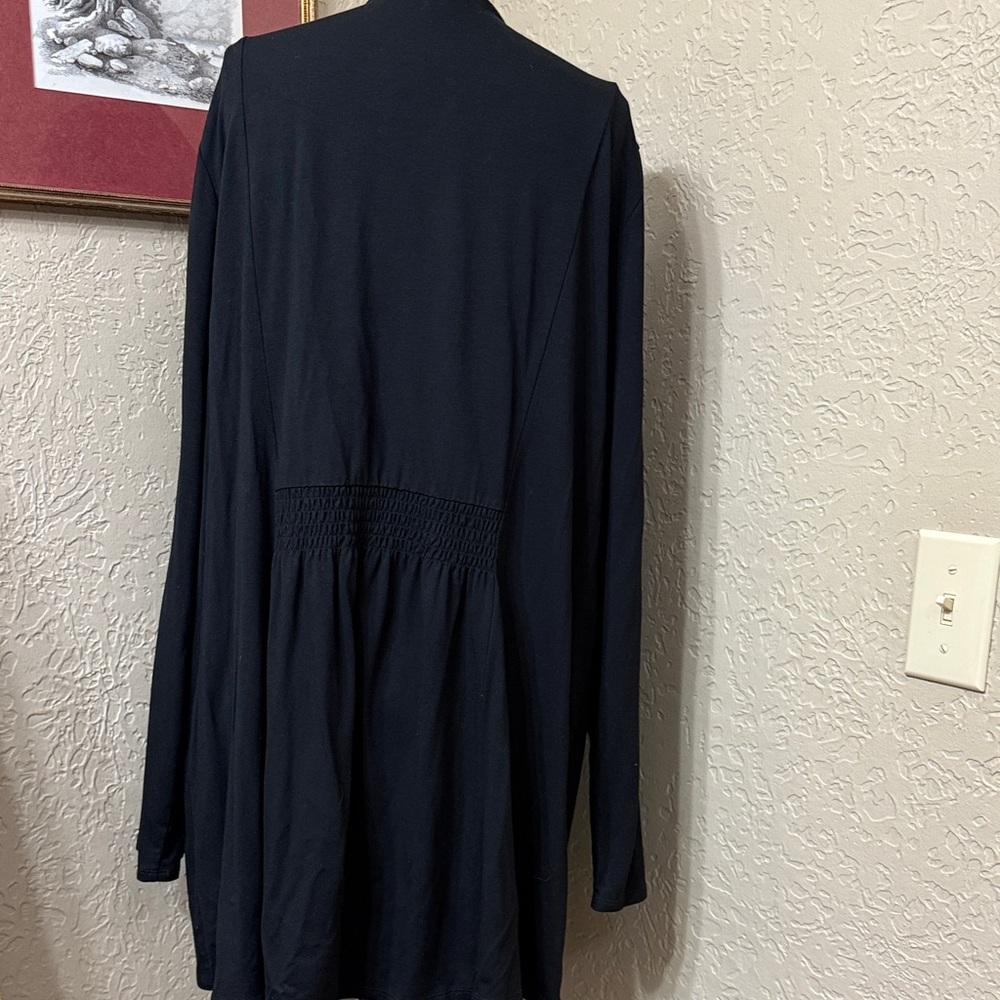 J. Jill Elegant Black Open-Front Cardigan - Picture 4 of 4